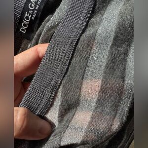 dolce & gabanna lurex striped knit